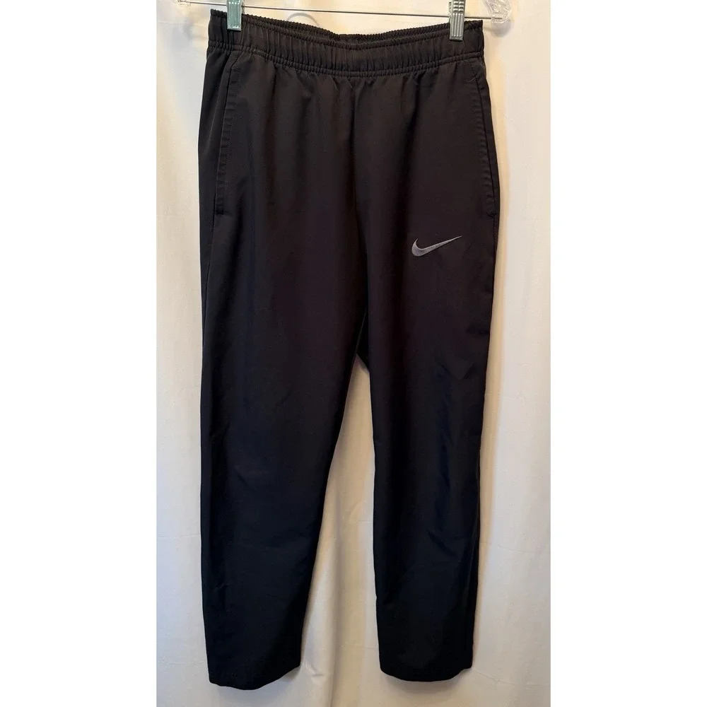 Nike Men's Dry Woven Training Pants Black Men Small Pockets 30 Inseam 800201-010